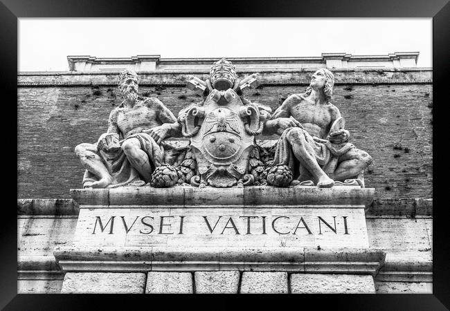The Vatican Museum entrance, Rome Framed Print by Naylor's Photography
