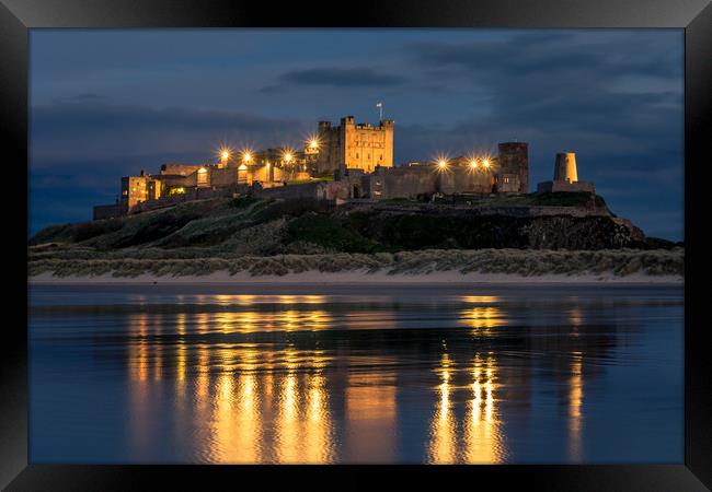 Twilight at the Castle Framed Print by Naylor's Photography