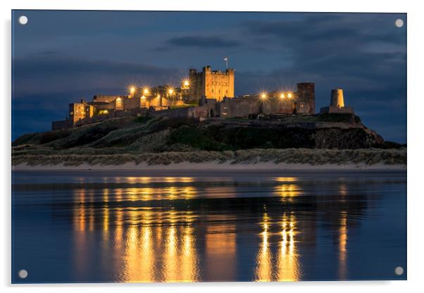 Twilight at the Castle Acrylic by Naylor's Photography