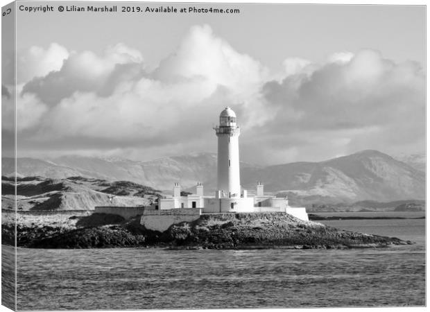 Lismore Lighthouse. Canvas Print by Lilian Marshall