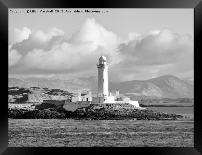 Lismore Lighthouse. Framed Print by Lilian Marshall