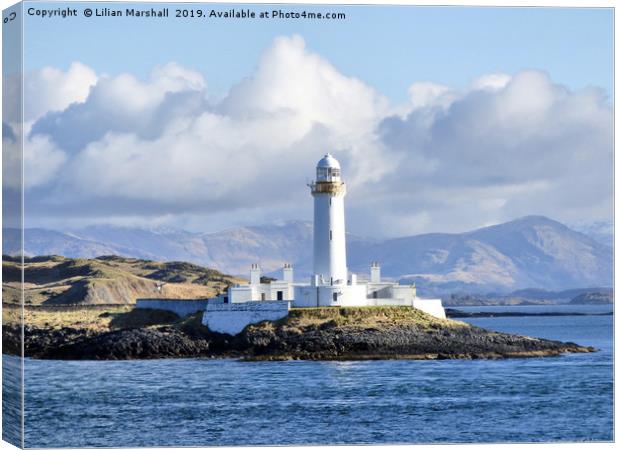 Lismore Lighthouse, Oban, Canvas Print by Lilian Marshall