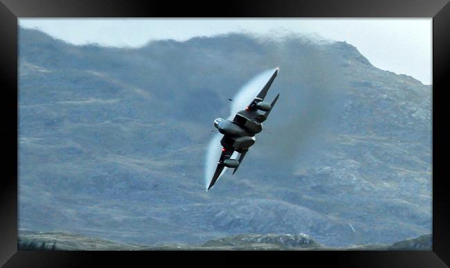F15C pulling G in Wales 2018 Framed Print by Philip Catleugh