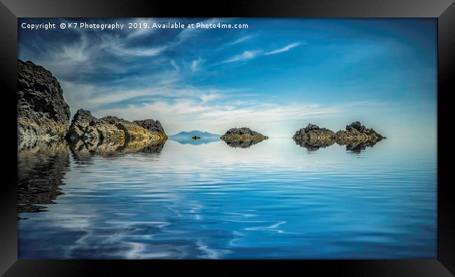 The Tip of Llanddwyn Island Framed Print by K7 Photography