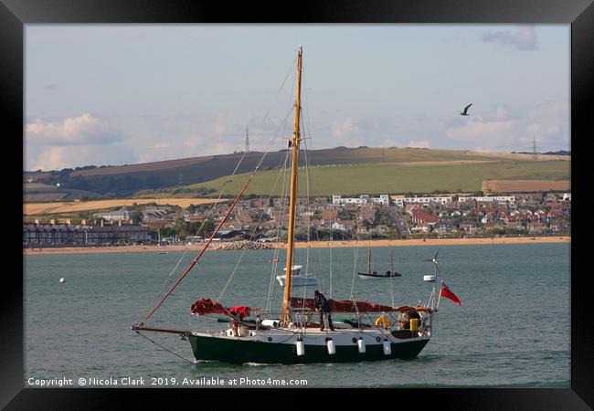 Yachting Framed Print by Nicola Clark