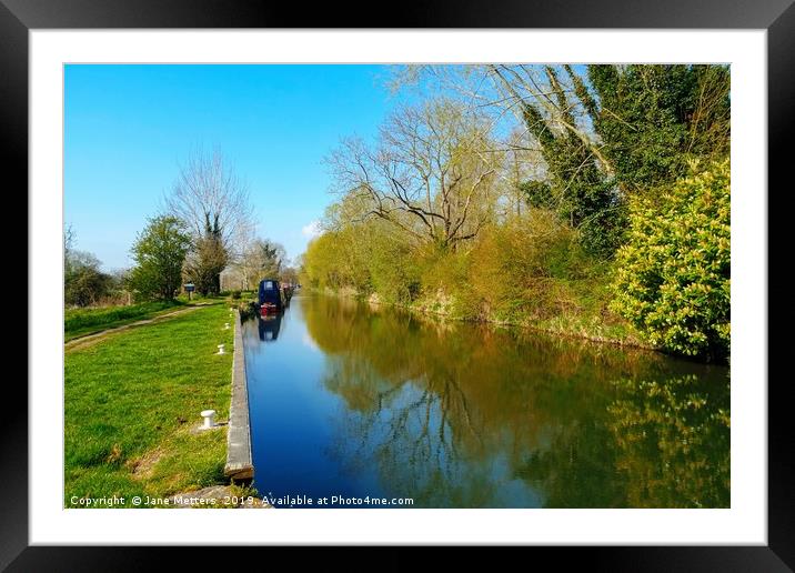 Canal Life Framed Mounted Print by Jane Metters