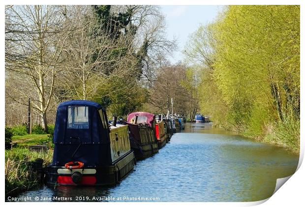        All Moored Up                         Print by Jane Metters