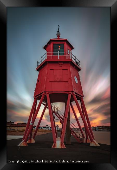 Herd Lighthouse Framed Print by Ray Pritchard