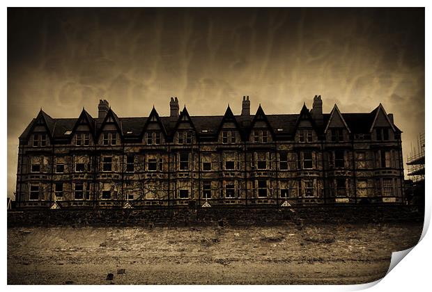 Creepy Mansion Print by S Fierros