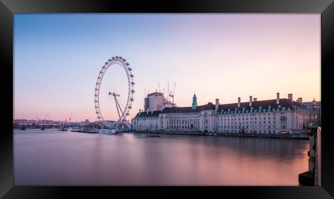 London Eye Framed Print by Lubos Fecenko