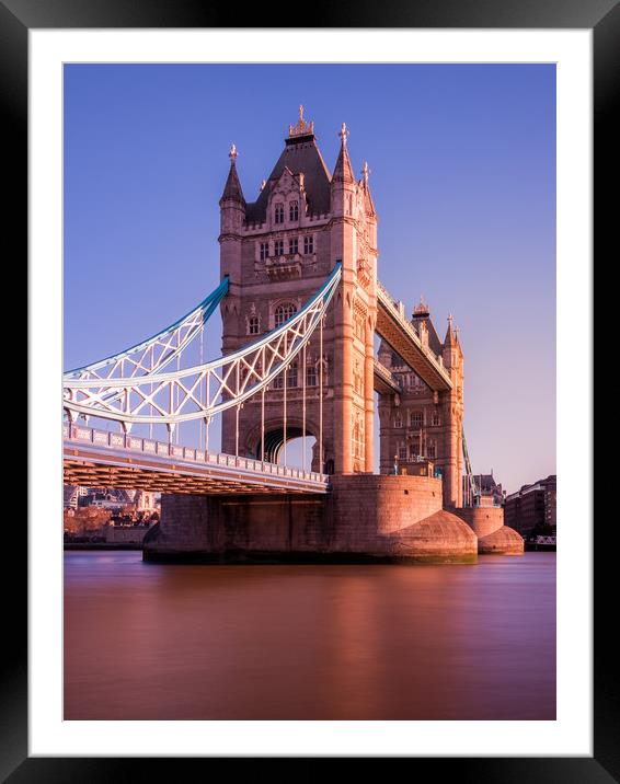 Tower Bridge Framed Mounted Print by Lubos Fecenko