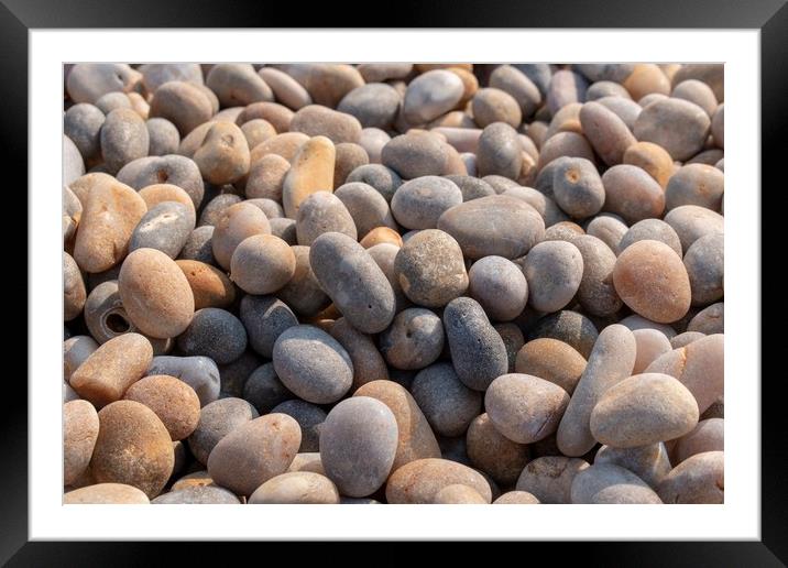 Pebbles  Framed Mounted Print by adam cooper