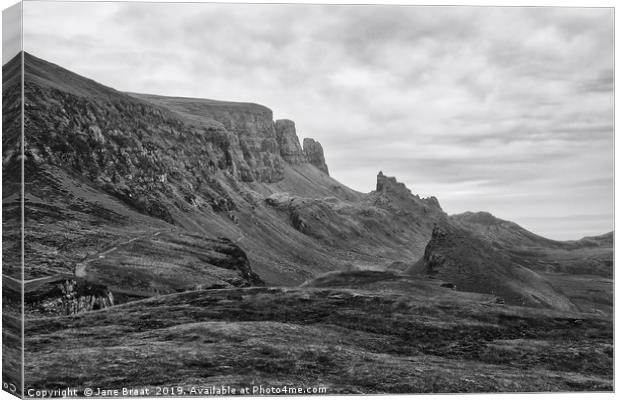 Majestic Quiraing: A Highlands Masterpiece Canvas Print by Jane Braat