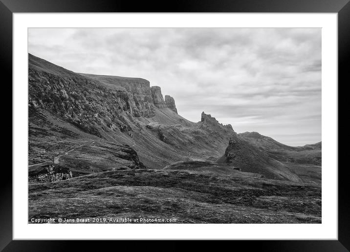 Majestic Quiraing: A Highlands Masterpiece Framed Mounted Print by Jane Braat