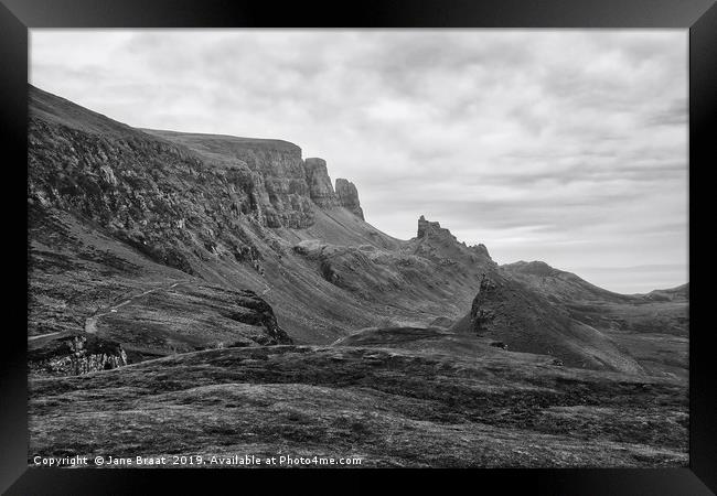 Majestic Quiraing: A Highlands Masterpiece Framed Print by Jane Braat