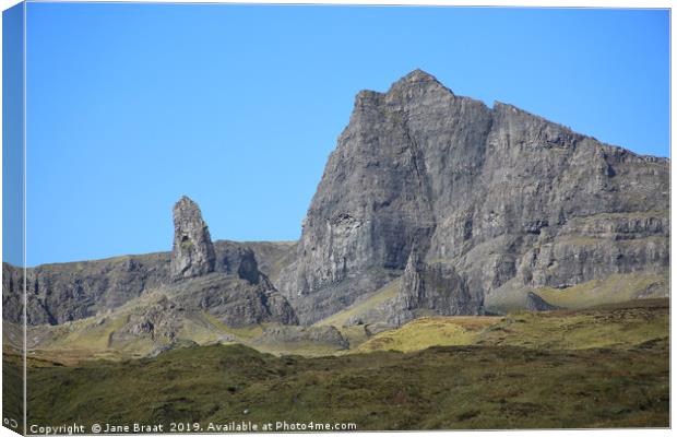 The Old Man of Storr Canvas Print by Jane Braat