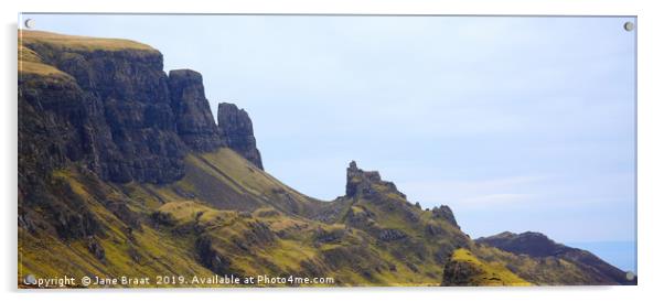 The Quiraing in Skye Panorama Acrylic by Jane Braat