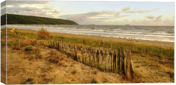 Early evening Sand Bay Somerset Canvas Print by Diana Mower