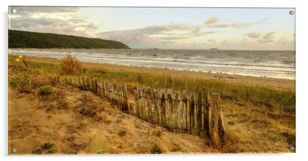 Early evening Sand Bay Somerset Acrylic by Diana Mower