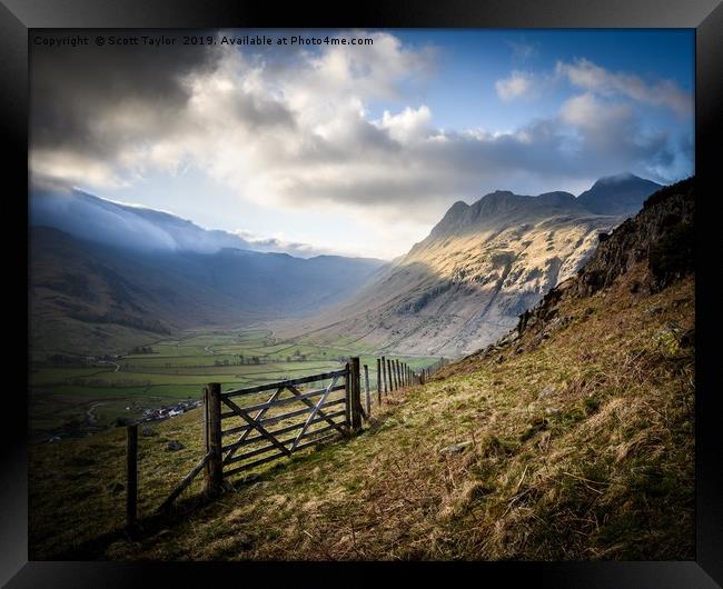 The Langdale Valley Framed Print by Scott Taylor
