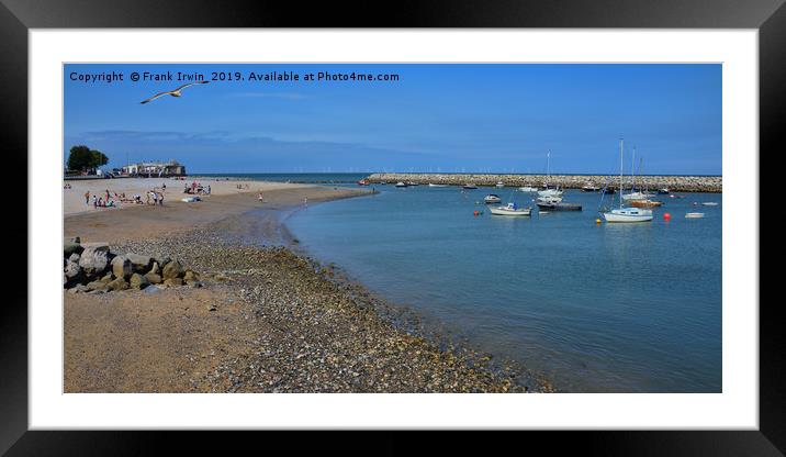 The beach at Rhos-on-Sea Framed Mounted Print by Frank Irwin