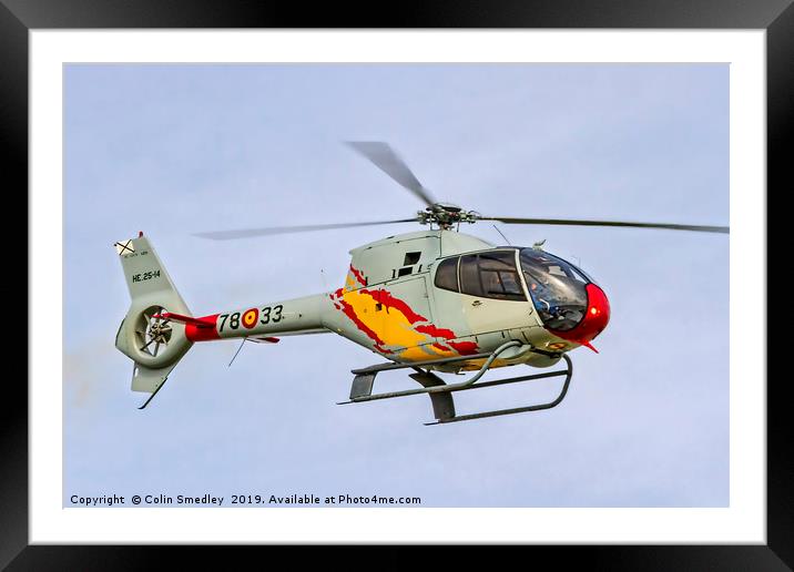Eurocopter EC-120B Colibri HE.25-14  Framed Mounted Print by Colin Smedley