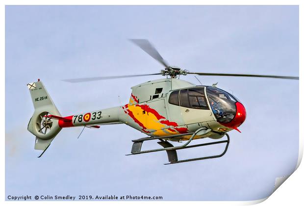 Eurocopter EC-120B Colibri HE.25-14  Print by Colin Smedley