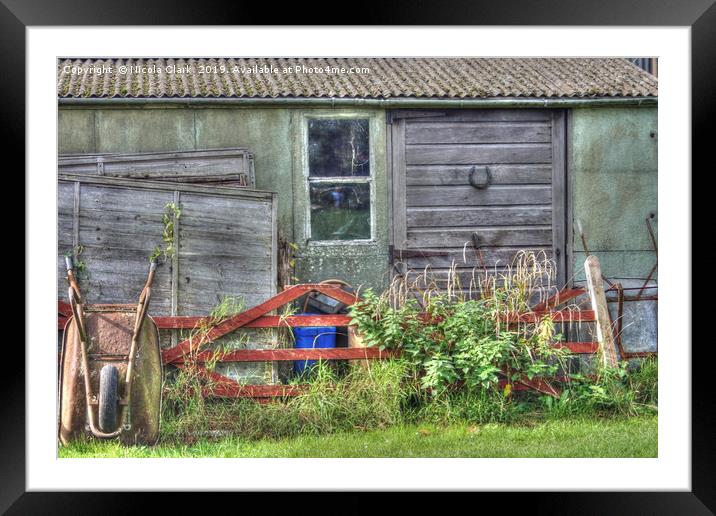 Old Rural Shed Framed Mounted Print by Nicola Clark