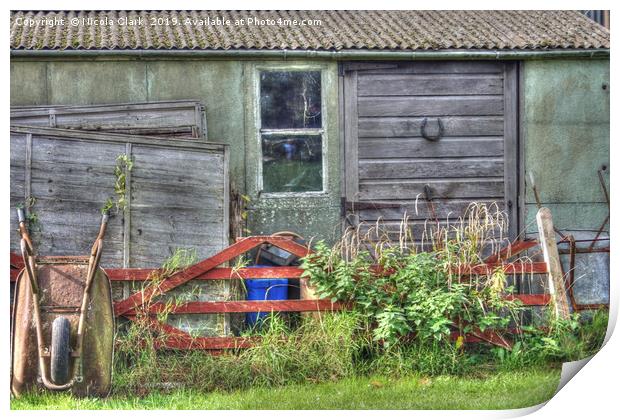 Old Rural Shed Print by Nicola Clark