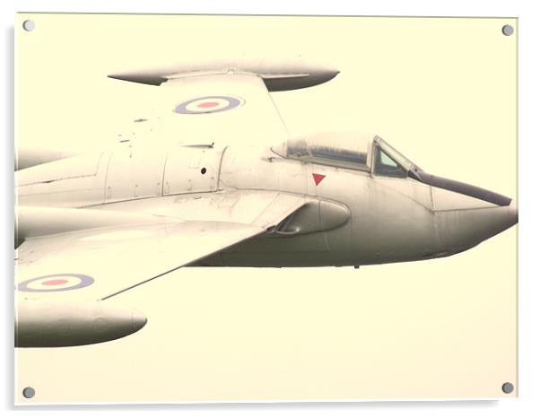 De Havilland Venom Acrylic by Nigel G Owen