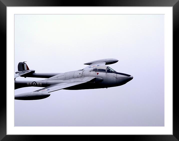 De Havilland Venom Framed Mounted Print by Nigel G Owen