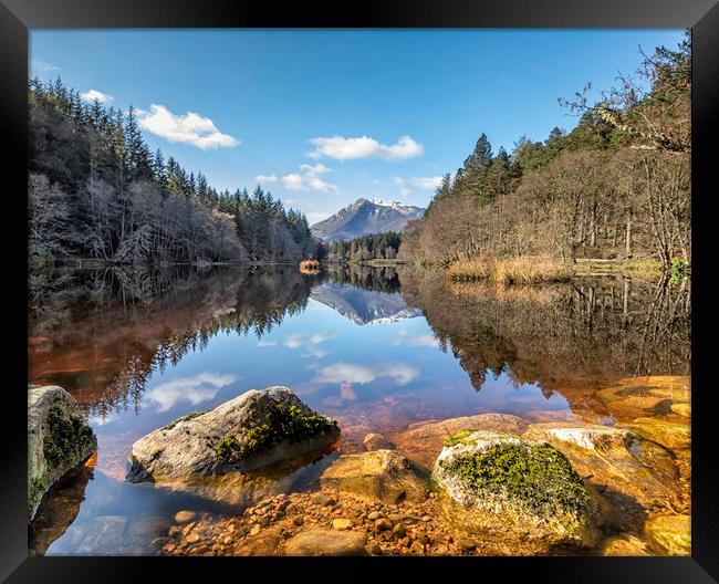 View from lake Lochan Framed Print by James Marsden
