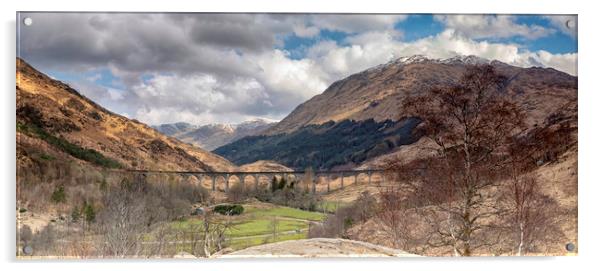 The Majestic Glenfinnan Viaduct Acrylic by James Marsden