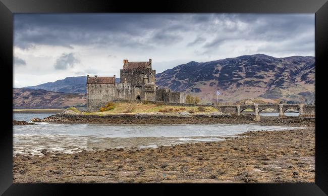 Eilean Donan Castle at Low Tide Framed Print by James Marsden