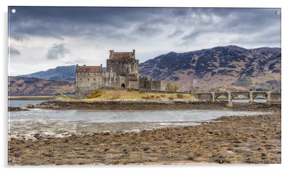 Eilean Donan Castle at Low Tide Acrylic by James Marsden