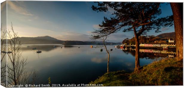 Loch Portree in April Canvas Print by Richard Smith