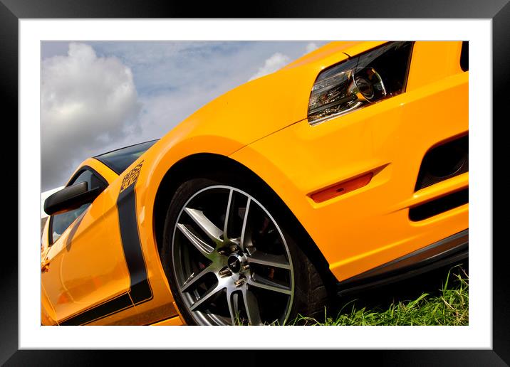 Ford Mustang Classic American Motor Car Framed Mounted Print by Andy Evans Photos