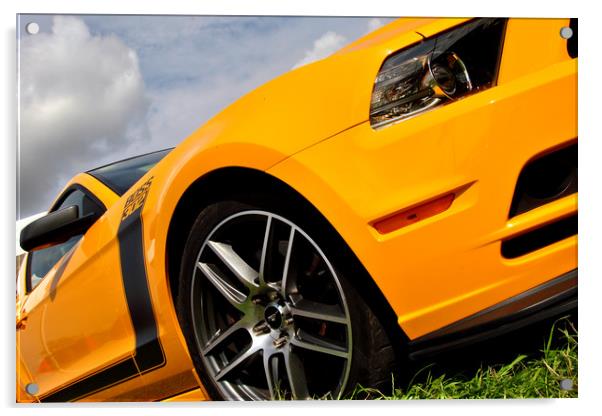Ford Mustang Classic American Motor Car Acrylic by Andy Evans Photos
