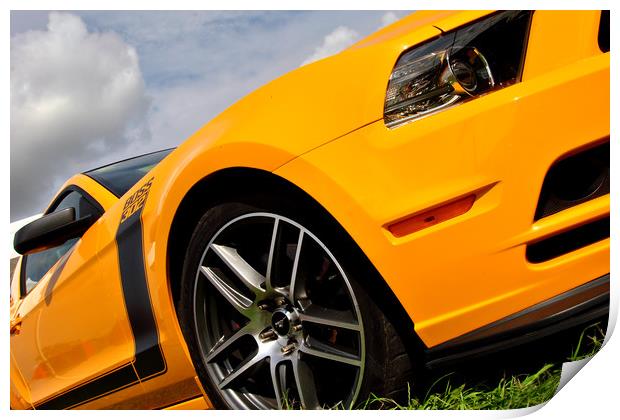 Ford Mustang Classic American Motor Car Print by Andy Evans Photos