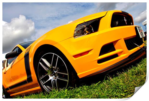 Ford Mustang Sports Motor Car Print by Andy Evans Photos