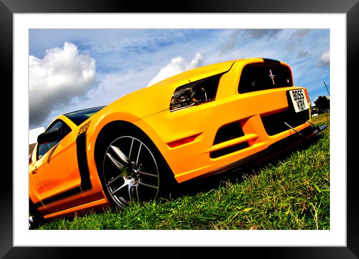 Ford Mustang Sports Motor Car Framed Mounted Print by Andy Evans Photos