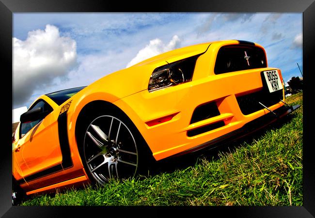 Ford Mustang Sports Motor Car Framed Print by Andy Evans Photos