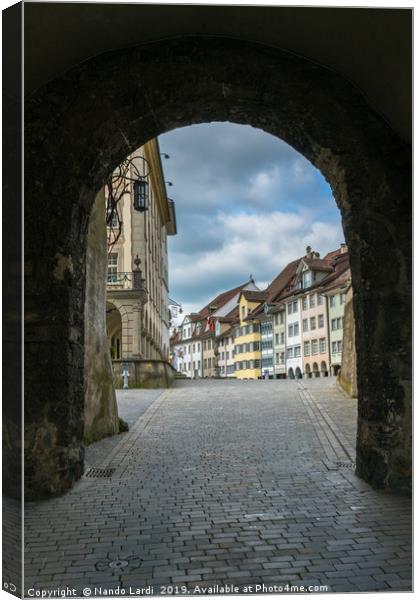 Through The Gate Canvas Print by DiFigiano Photography