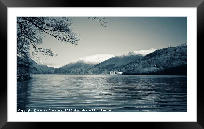 Grasmere - a vintage view...  Framed Mounted Print by Andy Blackburn
