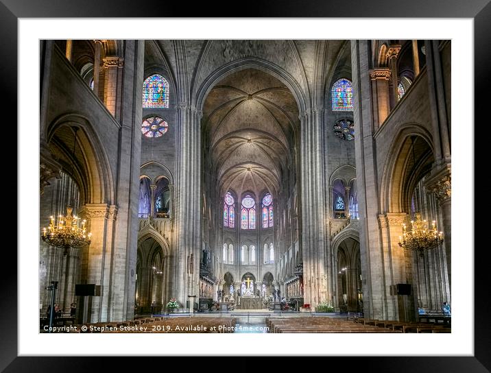 Notre Dame Altar - #2 Framed Mounted Print by Stephen Stookey