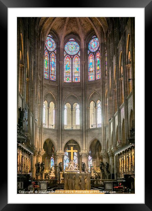 Notre Dame Altar Framed Mounted Print by Stephen Stookey