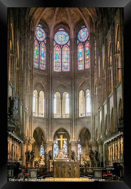 Notre Dame Altar Framed Print by Stephen Stookey