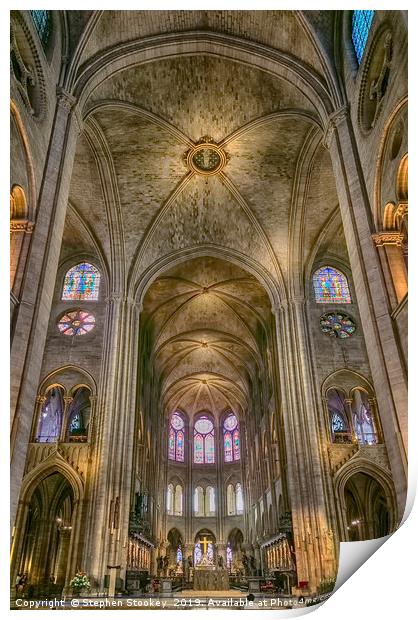Notre Dame Altar - #3 Print by Stephen Stookey