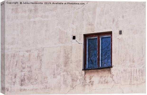 Wall With A Window Canvas Print by Jukka Heinovirta