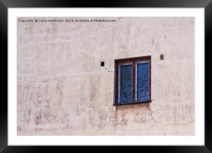 Wall With A Window Framed Mounted Print by Jukka Heinovirta